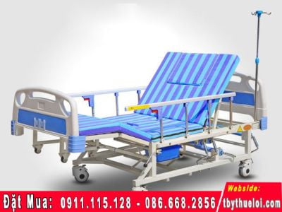 Giường Bệnh Nhân Đa Chức Năng 4 Tay Quay 10 Chức Năng - HL1