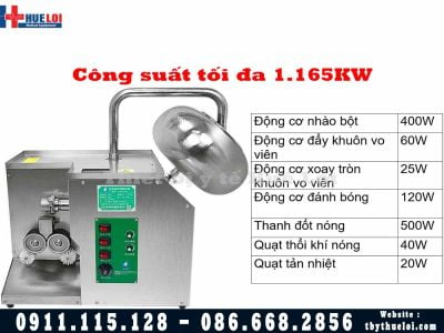 MÁY LÀM VIÊN HOÀN VÀ SẤY KHÔ TỰ ĐỘNG