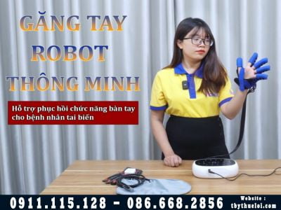 Máy robot tập phục hồi bàn tay cho người liệt cao cấp 2023