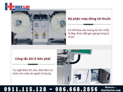 Máy sắc thuốc đóng gói tự động loại 3 nồi đun