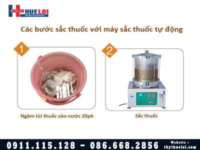 Máy sắc thuốc tự động mini loại 1 nồi đun