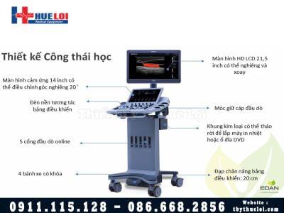 Máy Siêu Âm Bàn Đẩy EDAN LX3 - Công nghệ Vượt mọi đối thủ trong cùng phân khúc