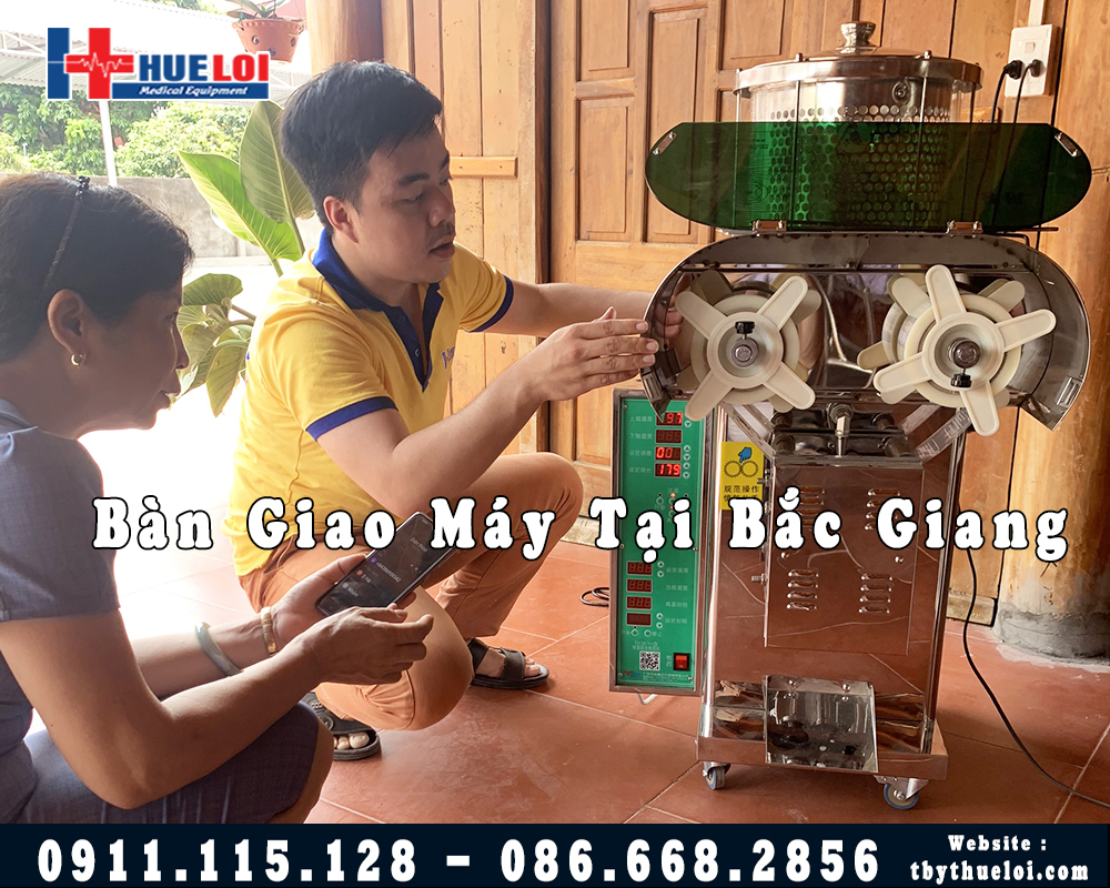 bàn giao máy sắc dược liệu