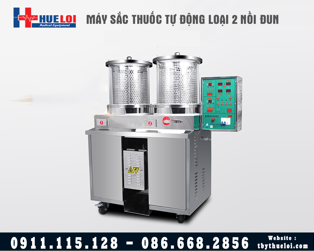 máy sắc thuốc 2 nồi đun