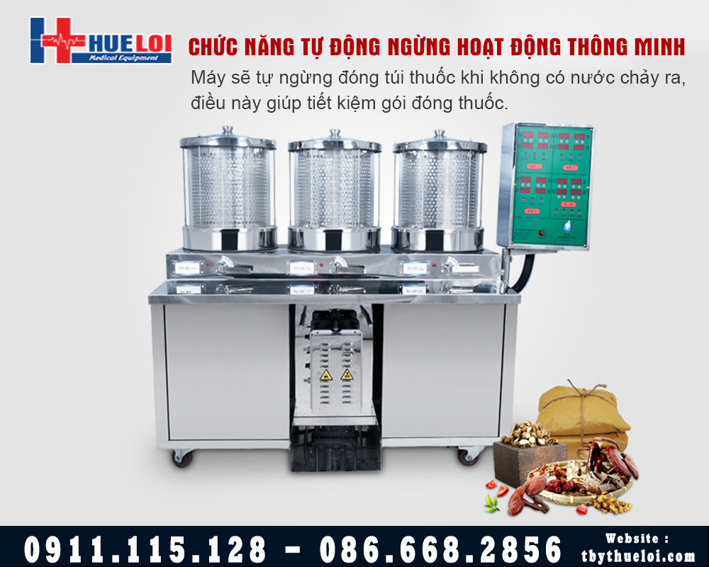 máy sắc thuốc bắc tự động đóng túi