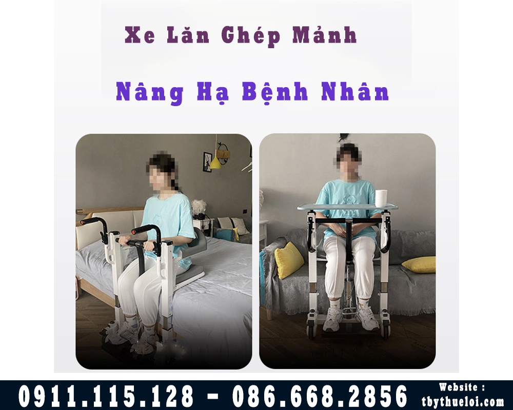 xe lăn tách mảnh gấp gọn